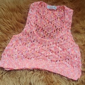 Staring At Stars Crochet Knit Crop Top
